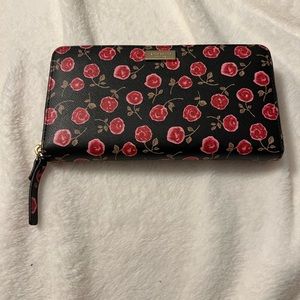 Kate Spade Neda Laurel Way Hazy Rose Zip Around Wallet